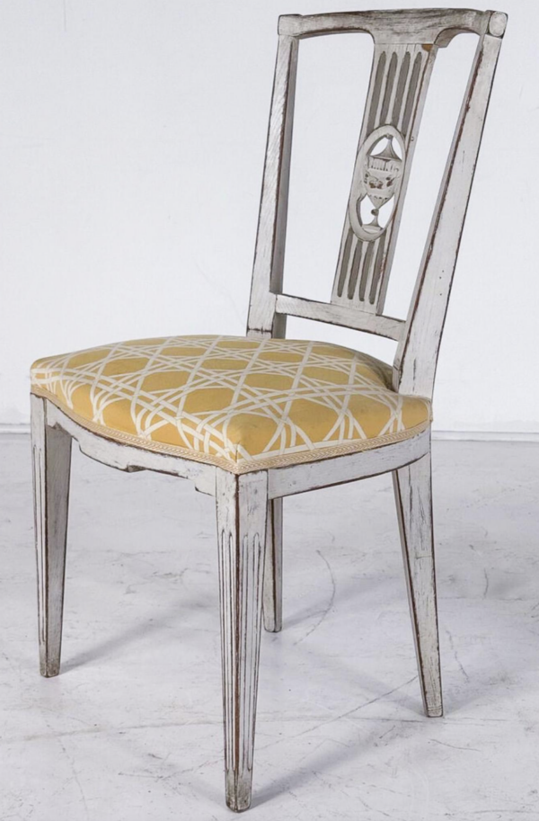 Set of 10 Gustavian Style Dining Chairs - Image 3