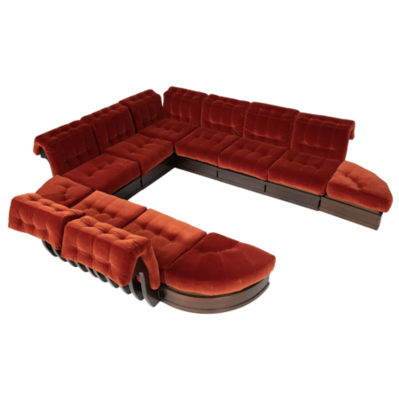 "Can Can" Modular Sofa by Luciano Frigerio for Frigerio Di Desio, 1970s