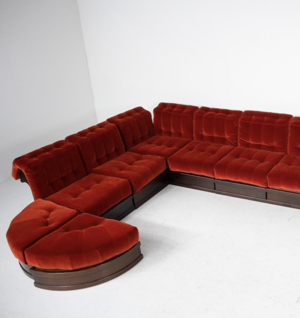 "Can Can" Modular Sofa by Luciano Frigerio for Frigerio Di Desio, 1970s - Image 2