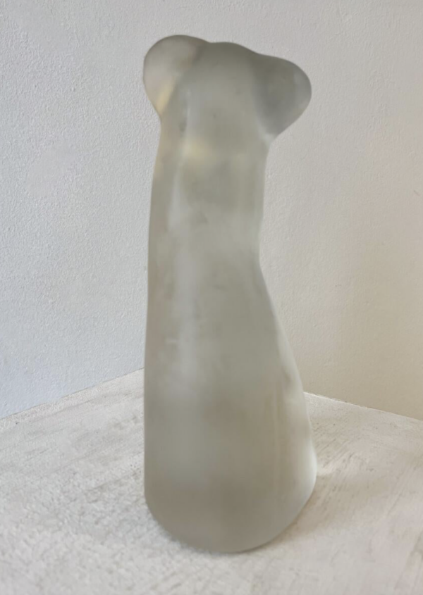Frosted Glass Sculpture "Lion", Lucienne Bloch, by Glasfabriek, 1929 - Image 3