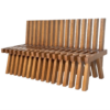 Contemporary Wooden Bench, Italy