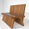 Contemporary Wooden Bench, Italy - Image 6