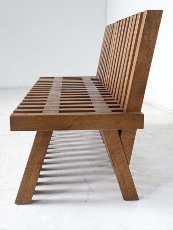 Contemporary Wooden Bench, Italy - Image 5