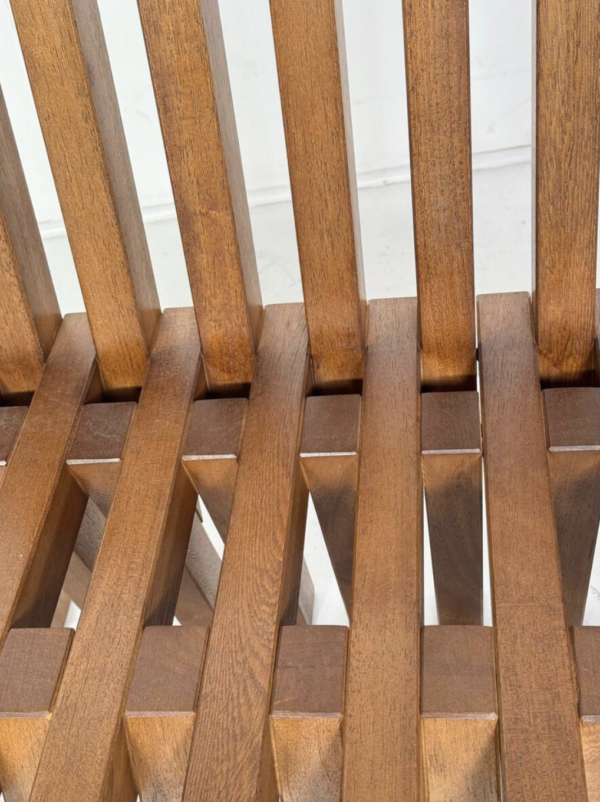 Contemporary Wooden Bench, Italy - Image 2