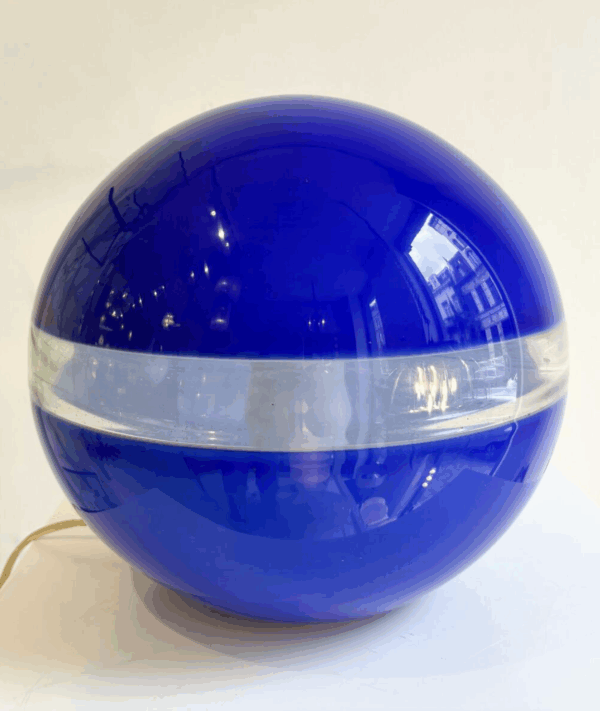 Mid-Century Blue Table Lamp by Carlo Nason for Mazzega, 1960s - Image 2