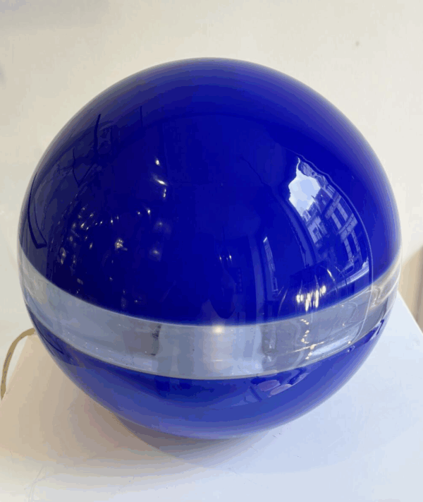 Mid-Century Blue Table Lamp by Carlo Nason for Mazzega, 1960s - Image 3