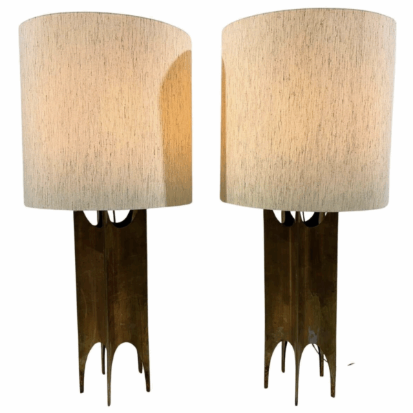 Pair of Brutalist Table Lamps in the Style of Maurizio Tempestini, Italy, 1970s - Image 5