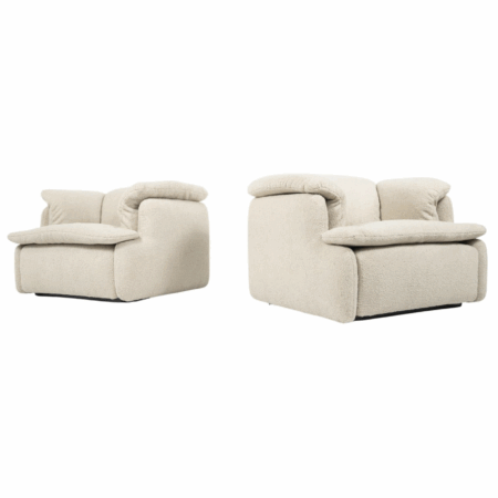 Mid-Century Modern Pair of Armchairs - New Upholstery