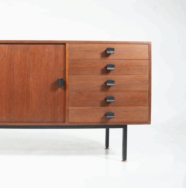 Mid-Century Modern Wooden Sideboard, 1960s - Image 2