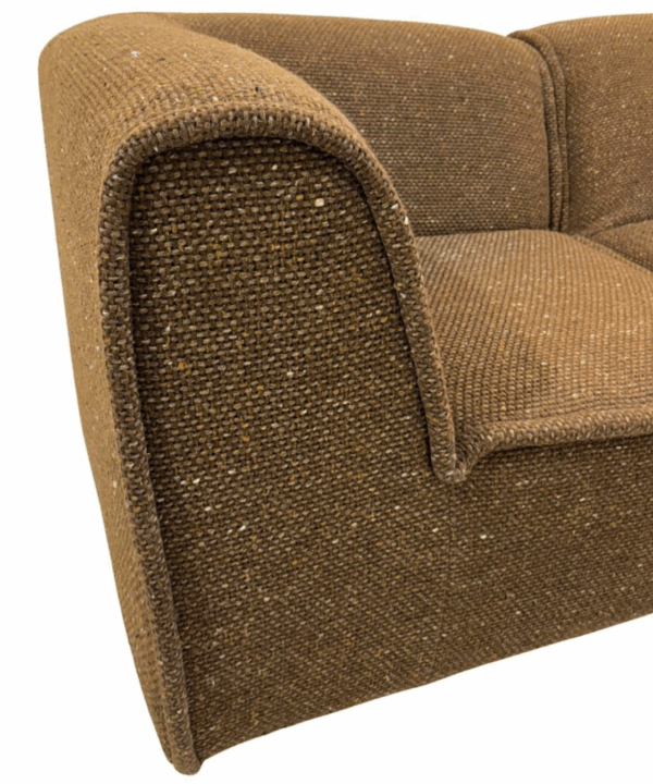 Mid-Century Modern Brown Two-Seater Sofa, Italy - Image 6