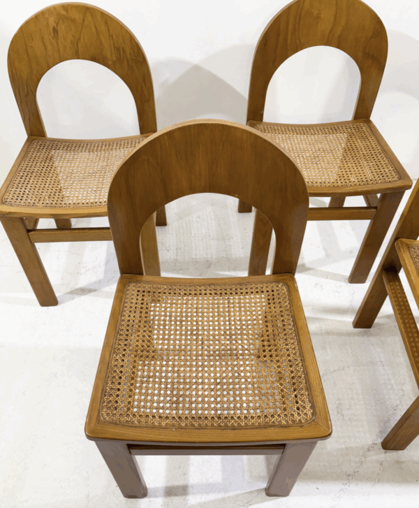 Mid-Century Modern Set of 4 Chairs Model " Arcadia" by Adalberto Caraceni, 1960s - Image 5
