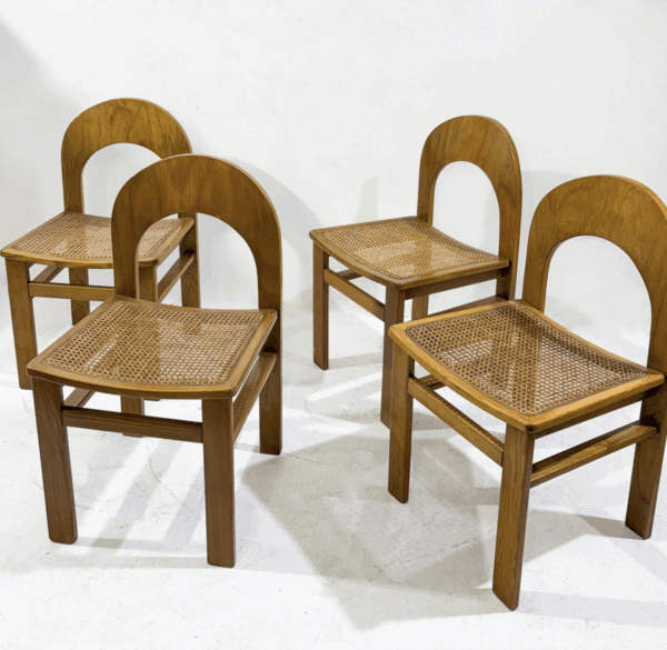 Mid-Century Modern Set of 4 Chairs Model " Arcadia" by Adalberto Caraceni, 1960s - Image 3