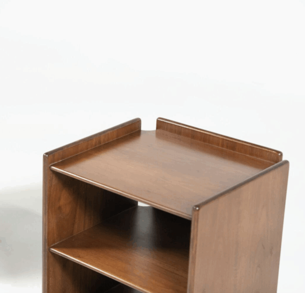 Mid-Century Pair of Wooden Nightstands, Italy, 1960s - Image 2