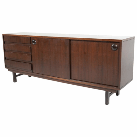 Mid-Century Modern Wooden Sideboard, Italy