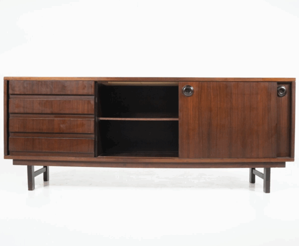Mid-Century Modern Wooden Sideboard, Italy - Image 13
