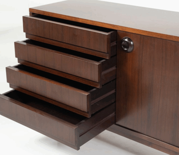 Mid-Century Modern Wooden Sideboard, Italy - Image 11