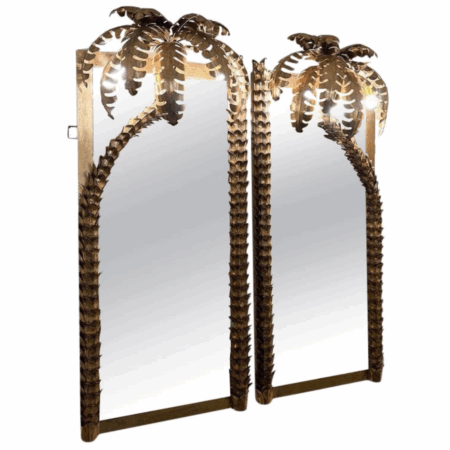 Palm Tree Mirrors in the style of "Maison Jansen", Contemporary