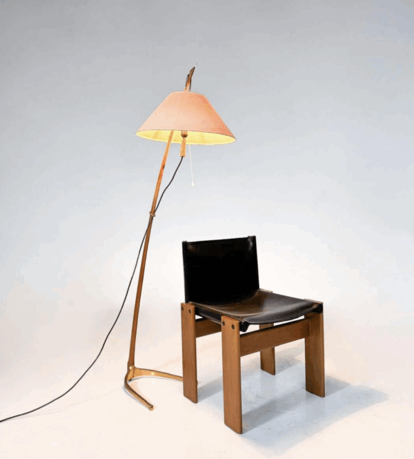 Mid-Century Floor Lamp Model 2076 "Dornstab" by J.T Kalmar, Austria, 1950s - Image 5