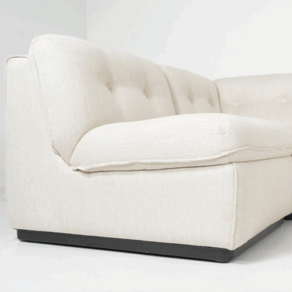 Mid-Century Modern Sofa/ Sofa Bed, Italy, New Upholstery - Image 5