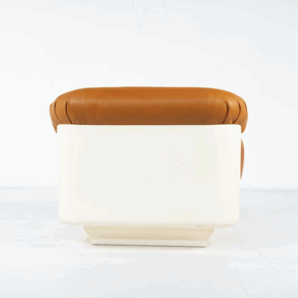 Pair of Armchairs by Jorge Zalszupin, Fiberglass and Leather, 2 pairs available - Image 14
