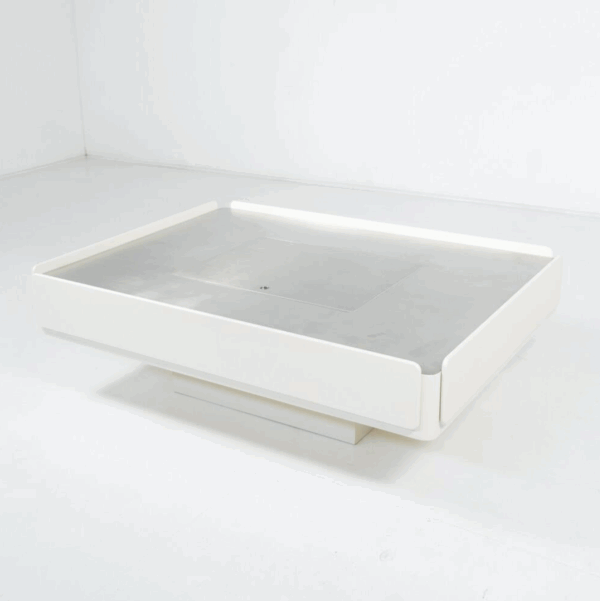 White Caori Coffee Table by Vico Magistretti for Gavina, Italy, 1960s - Image 10