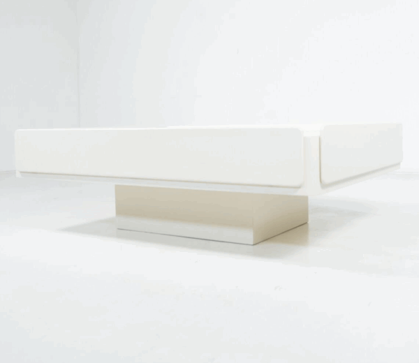 White Caori Coffee Table by Vico Magistretti for Gavina, Italy, 1960s - Image 8