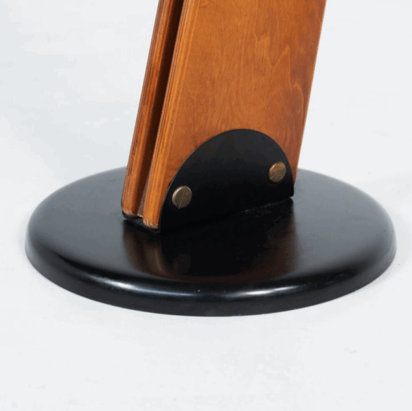 Mid-Century Modern Wooden Arc Floor Lamp, Italy, 1960s - Image 9