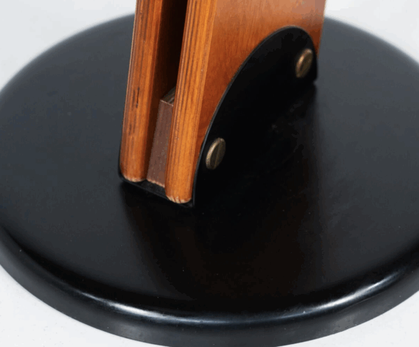 Mid-Century Modern Wooden Arc Floor Lamp, Italy, 1960s - Image 8