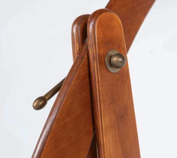 Mid-Century Modern Wooden Arc Floor Lamp, Italy, 1960s - Image 6