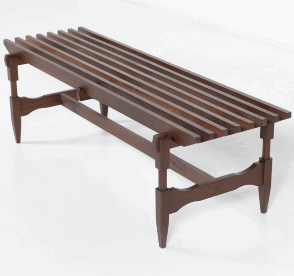 Mid-Century Modern Wooden Bench by Ico and Luisa Parisi, Italy, 1950s - Image 12