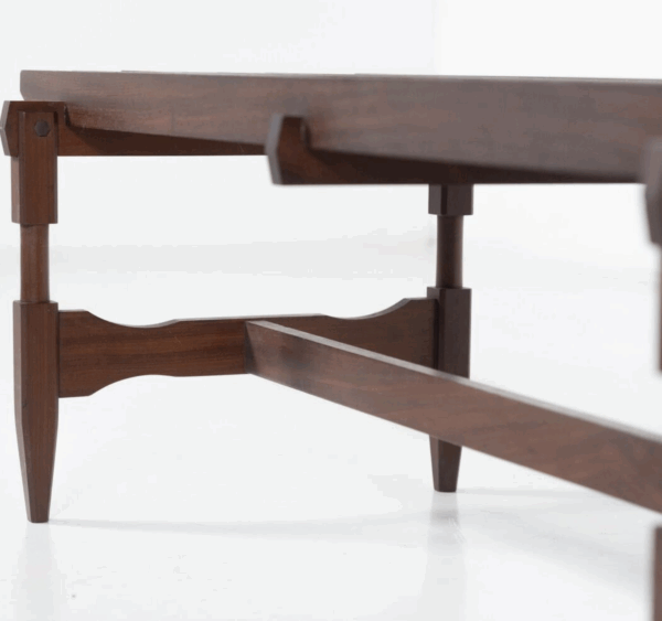 Mid-Century Modern Wooden Bench by Ico and Luisa Parisi, Italy, 1950s - Image 11