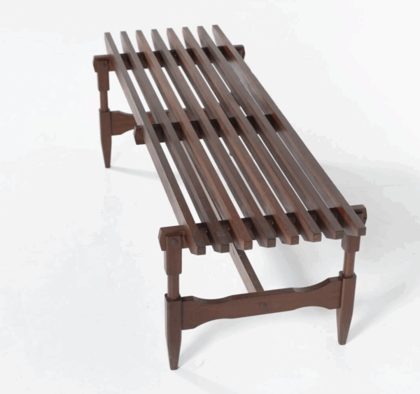 Mid-Century Modern Wooden Bench by Ico and Luisa Parisi, Italy, 1950s - Image 9