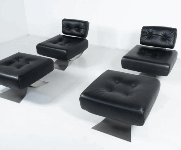 "Alta" Lounge chair and Ottoman by Oscar Niemeyer for Mobilier International - Image 9