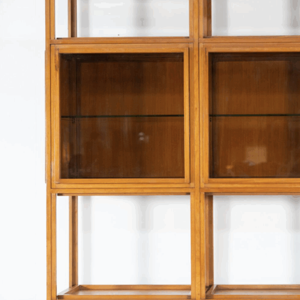 Mid-Century Modern Shelves, Wood and Glass - Image 12