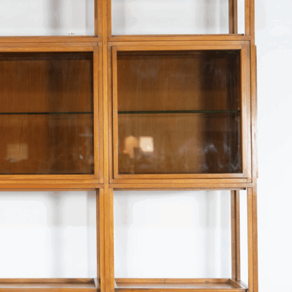 Mid-Century Modern Shelves, Wood and Glass - Image 11