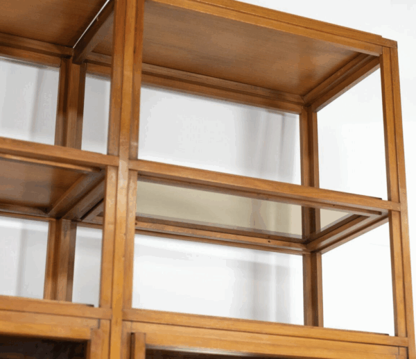 Mid-Century Modern Shelves, Wood and Glass - Image 8