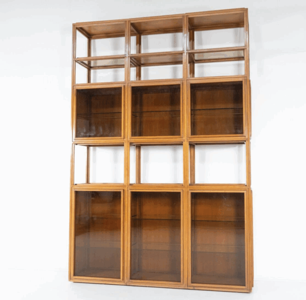 Mid-Century Modern Shelves, Wood and Glass - Image 6