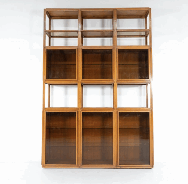 Mid-Century Modern Shelves, Wood and Glass - Image 5