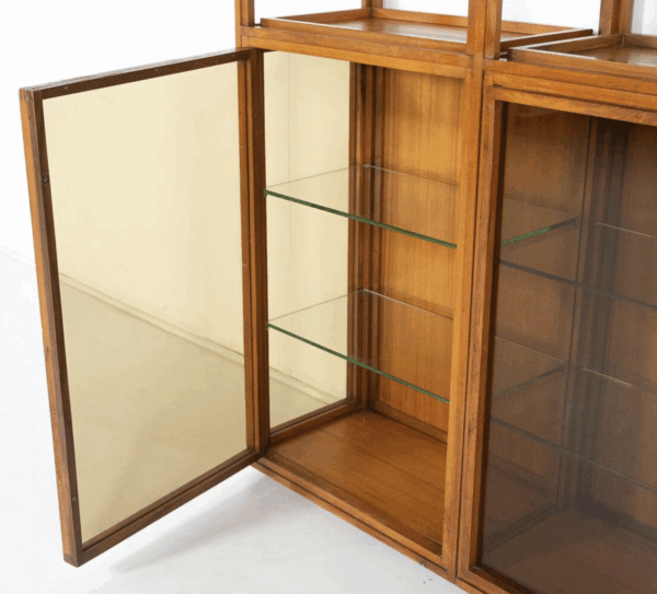 Mid-Century Modern Shelves, Wood and Glass - Image 8
