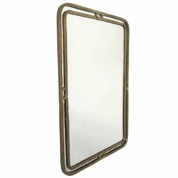 Mid-Century Bronze Mirror by Angelo Brotto, signed, 1950s - Image 7