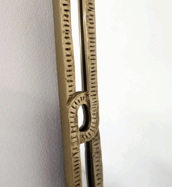 Mid-Century Bronze Mirror by Angelo Brotto, signed, 1950s - Image 6