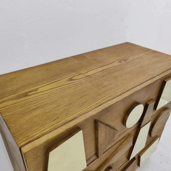 Contemporary Chest of Drawers, Wood and Brass, Italy - Sold Individually - Image 8
