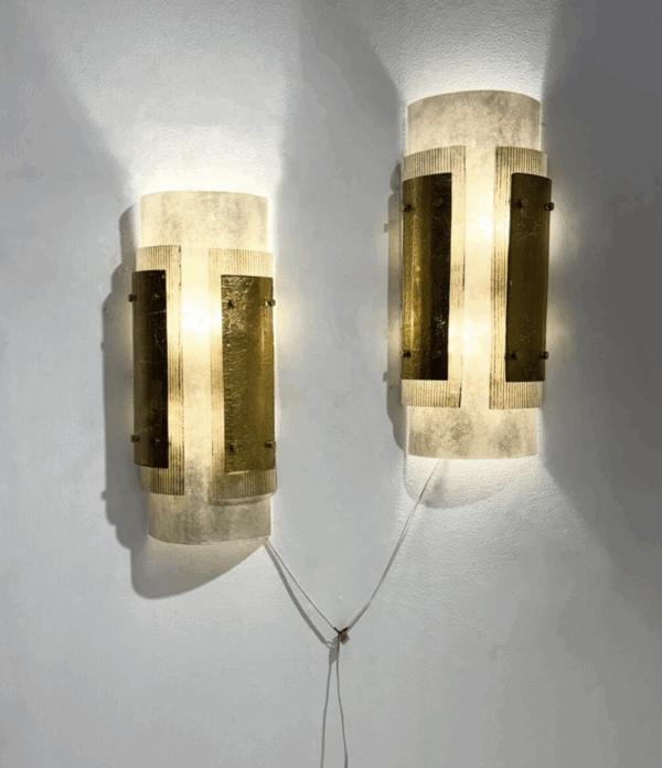 Contemporary Murano Wall Lights, Smoked Glass, Italy - Image 4