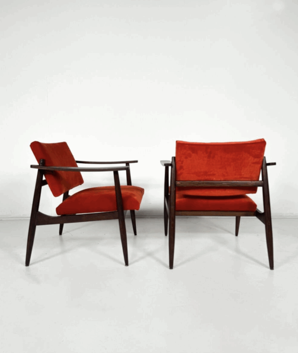 Pair of Mid-Century Armchairs in the Style of Edmund Homa - Image 2