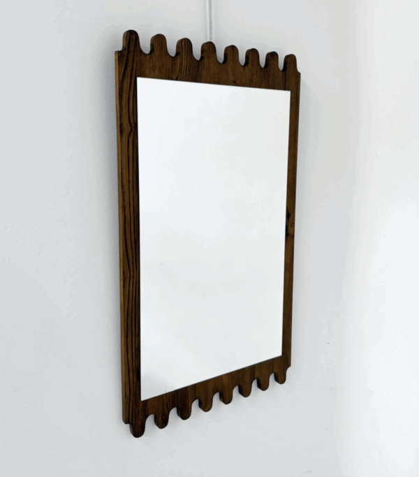 Contemporary Wooden Mirror, Italy - 2 Available - Image 3