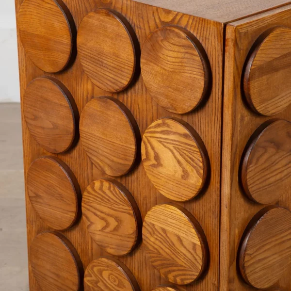 Contemporary  Sculptural Brutalist Cabinet - Image 8