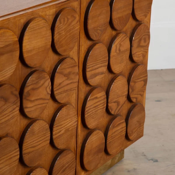 Contemporary  Sculptural Brutalist Cabinet - Image 9