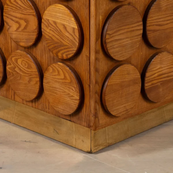 Contemporary  Sculptural Brutalist Cabinet - Image 4