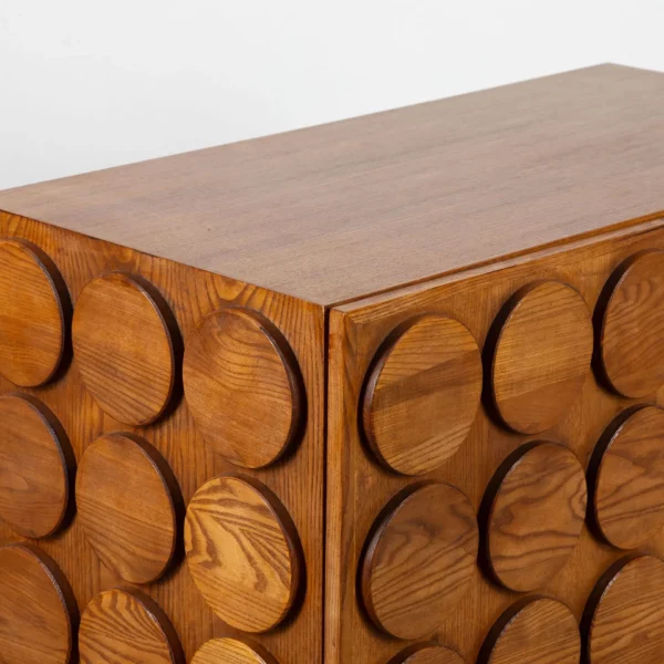 Contemporary  Sculptural Brutalist Cabinet - Image 3