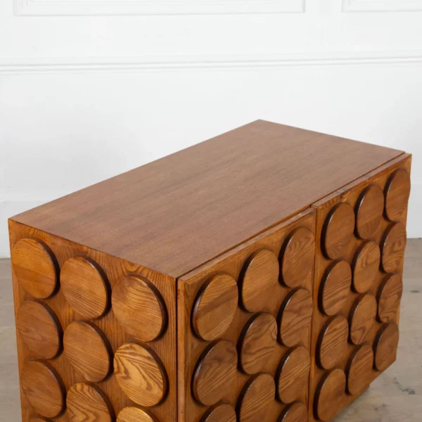 Contemporary  Sculptural Brutalist Cabinet - Image 2